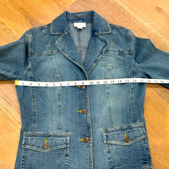 Ann Taylor Loft Denim Blazer Size 6 - Picture 4 of 7
